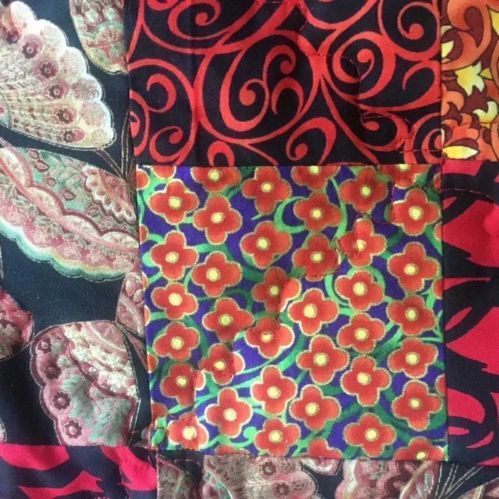 NWT. Hand Crafted Butterflies in Red Quilt